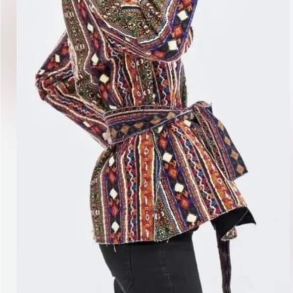 Zara colorful embroidery rare jacket. - Picture 2 of 5